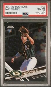 2017 Matt Olson Topps Chrome Baseball #98