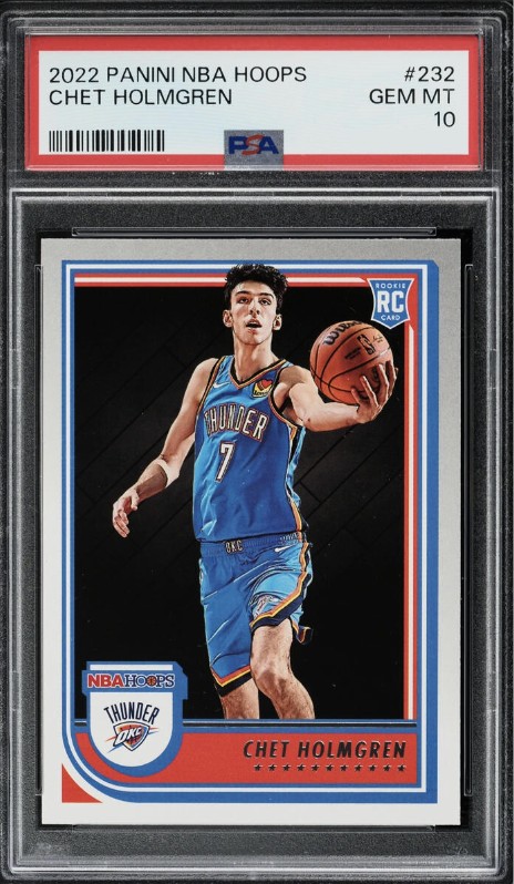 2022 Chet Holmgren Panini Hoops Basketball #232