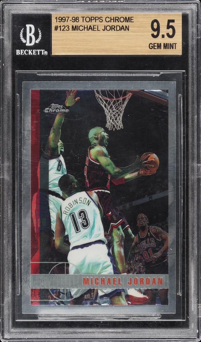 1997 Michael Jordan Topps Chrome Basketball #123