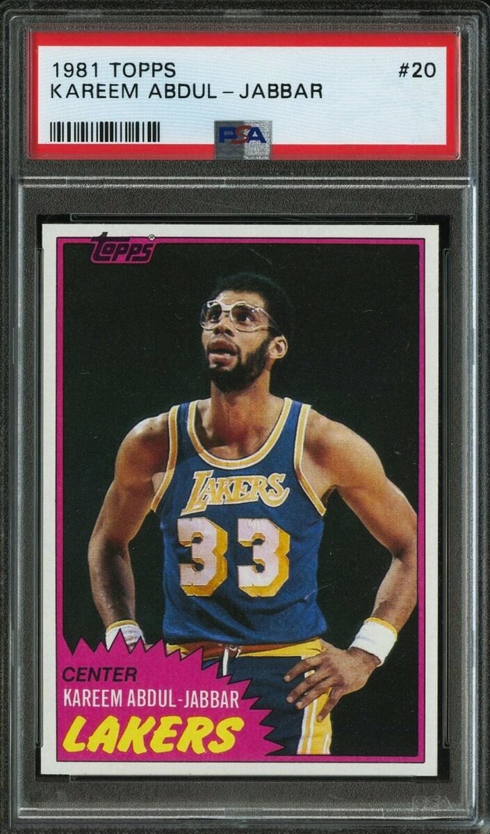 1981 Kareem Abdul-Jabbar Topps Basketball #20