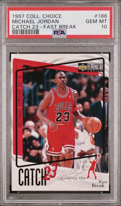 1997 Michael Jordan Upper Deck Collector's Choice Basketball #186