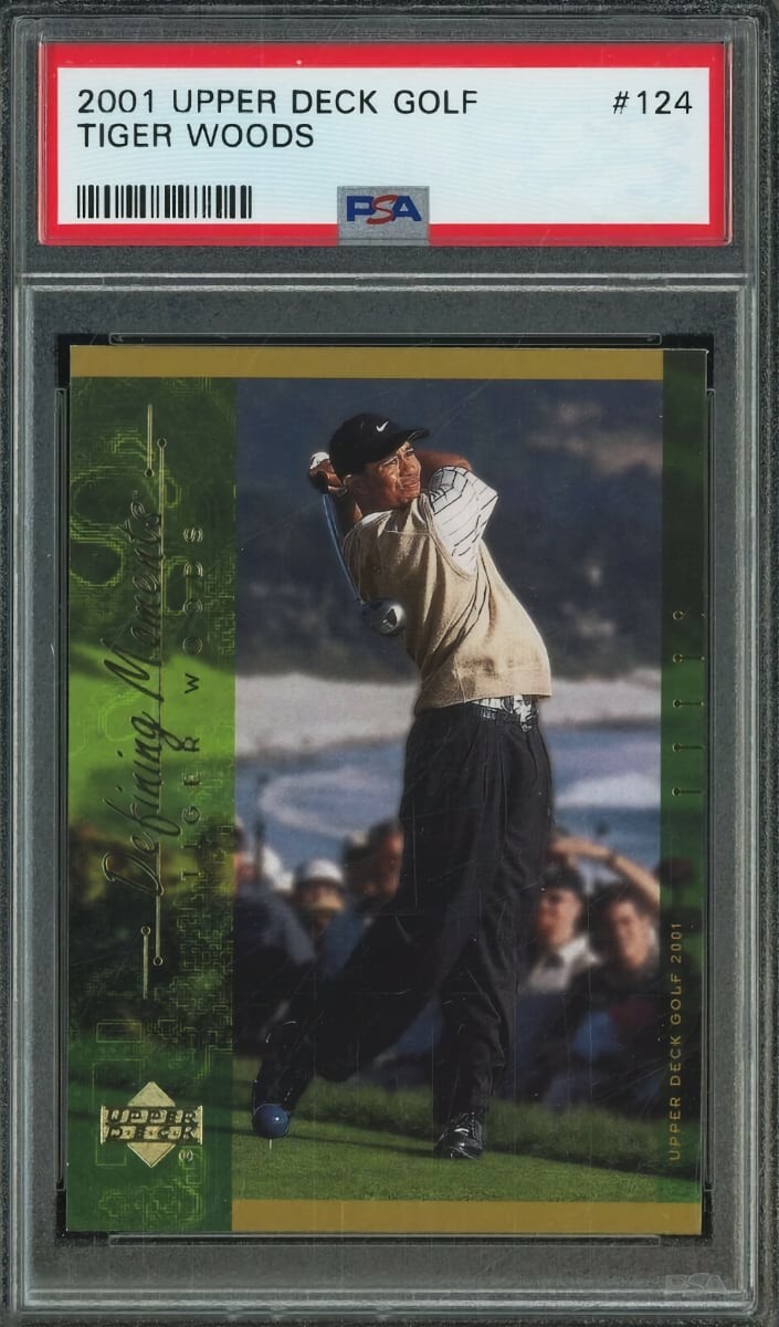 2001 Tiger Woods Upper Deck Golf #124 (Defining Moments)