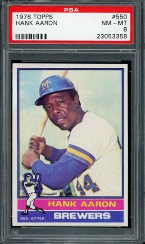 1976 Hank Aaron Topps Baseball #550