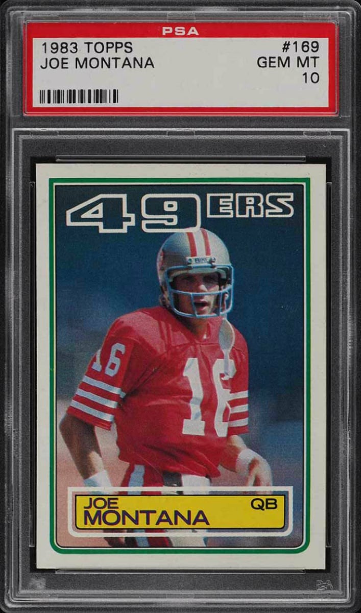 1983 Joe Montana Topps Football #169