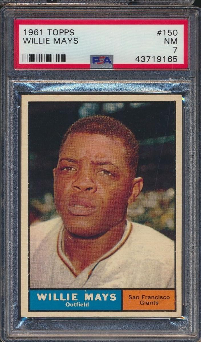 1961 Willie Mays Topps Baseball #150