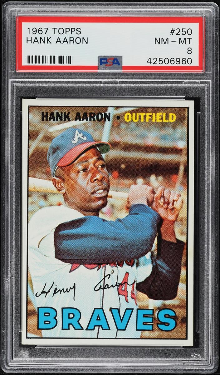 1967 Hank Aaron Topps Baseball #250
