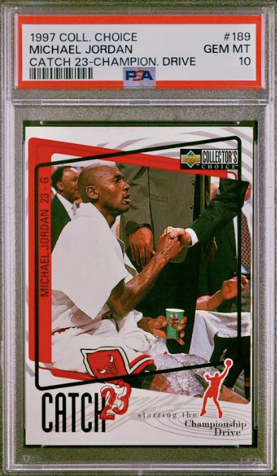 1997 Michael Jordan Upper Deck Collector's Choice Basketball #189