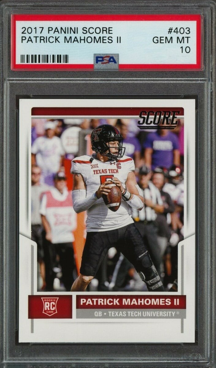 2017 Patrick Mahomes II Panini Score Football #403