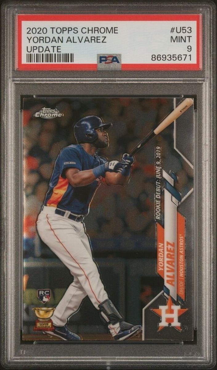 2020 Yordan Alvarez Topps Chrome Update Baseball #U-53