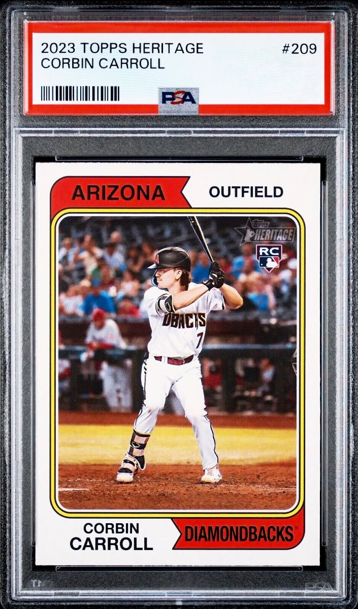 2023 Corbin Carroll Topps Heritage Baseball #209