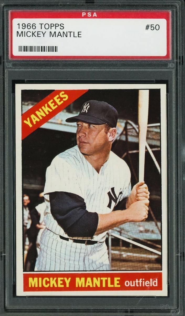 1966 Mickey Mantle Topps Baseball #50