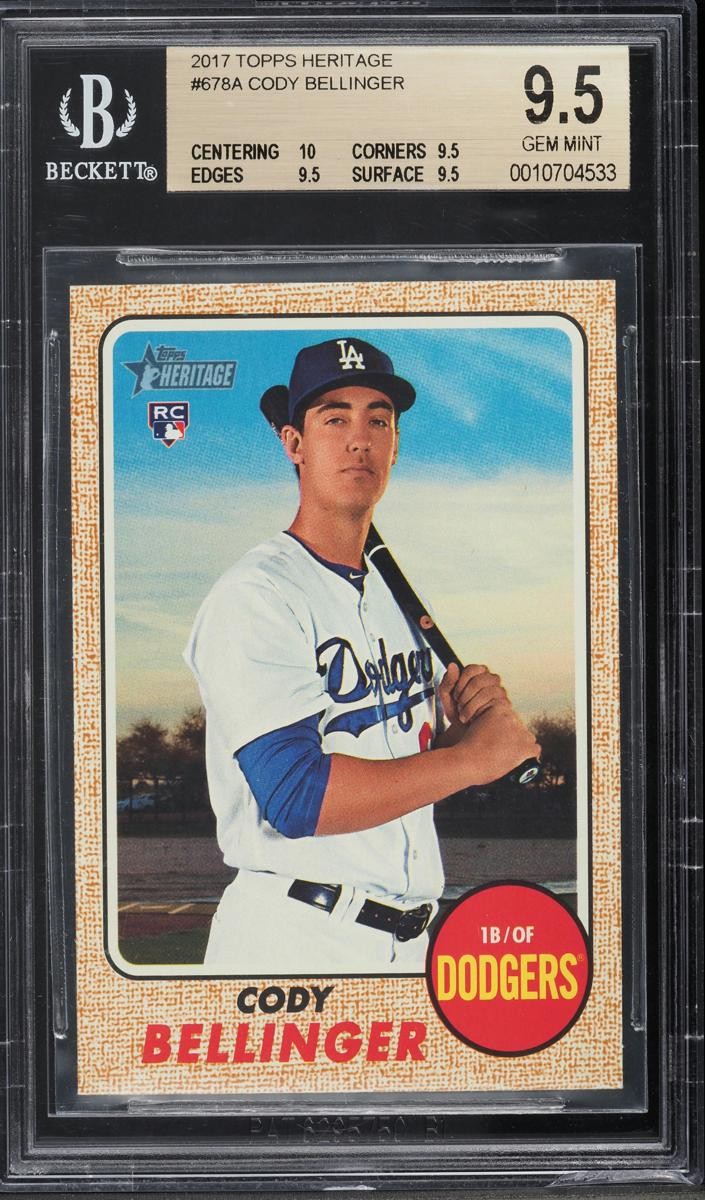 2017 Cody Bellinger Topps Heritage Baseball #678