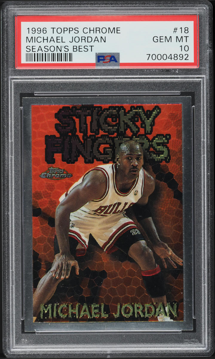 1996 Michael Jordan Topps Chrome Basketball #18
