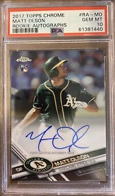 2017 Matt Olson Topps Chrome Baseball #RA-MO