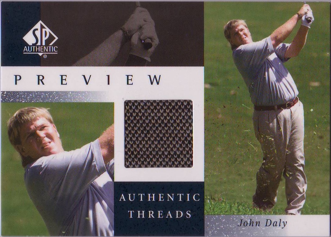 2001 John Daly SP Preview Authentic Threads #JD-AT