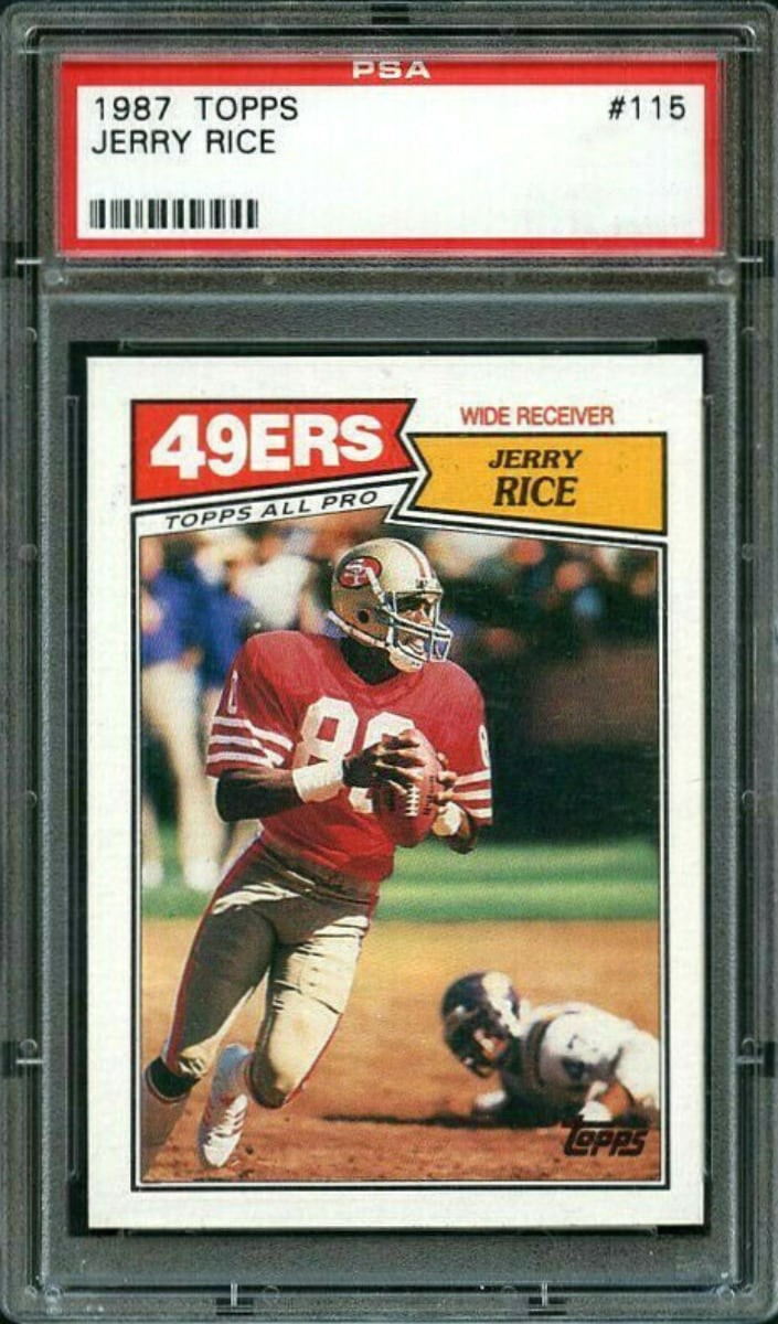 1987 Jerry Rice Topps Football #115