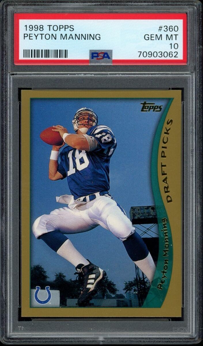 1998 Peyton Manning Topps Football #360