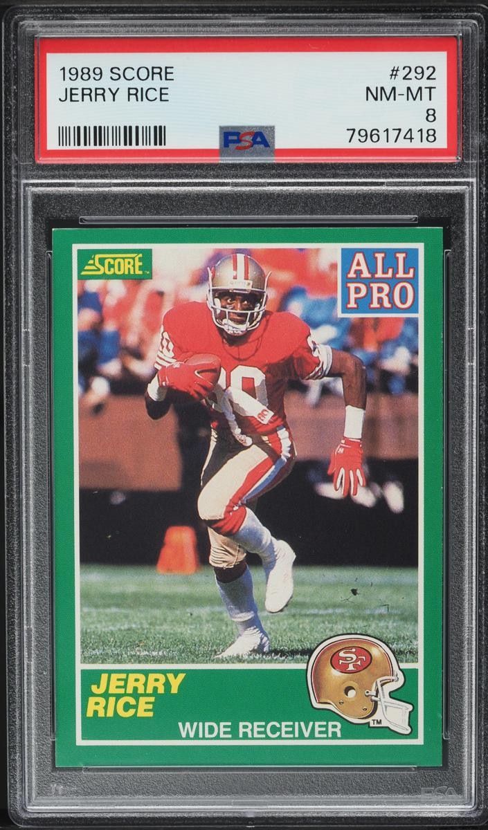 1989 Jerry Rice Score Football #292