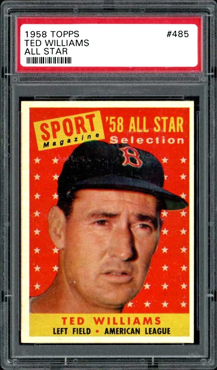 1958 Ted Williams Topps Baseball #485