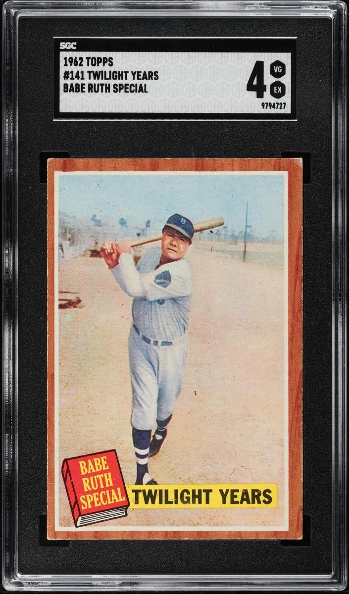 1962 Babe Ruth Topps Baseball #141