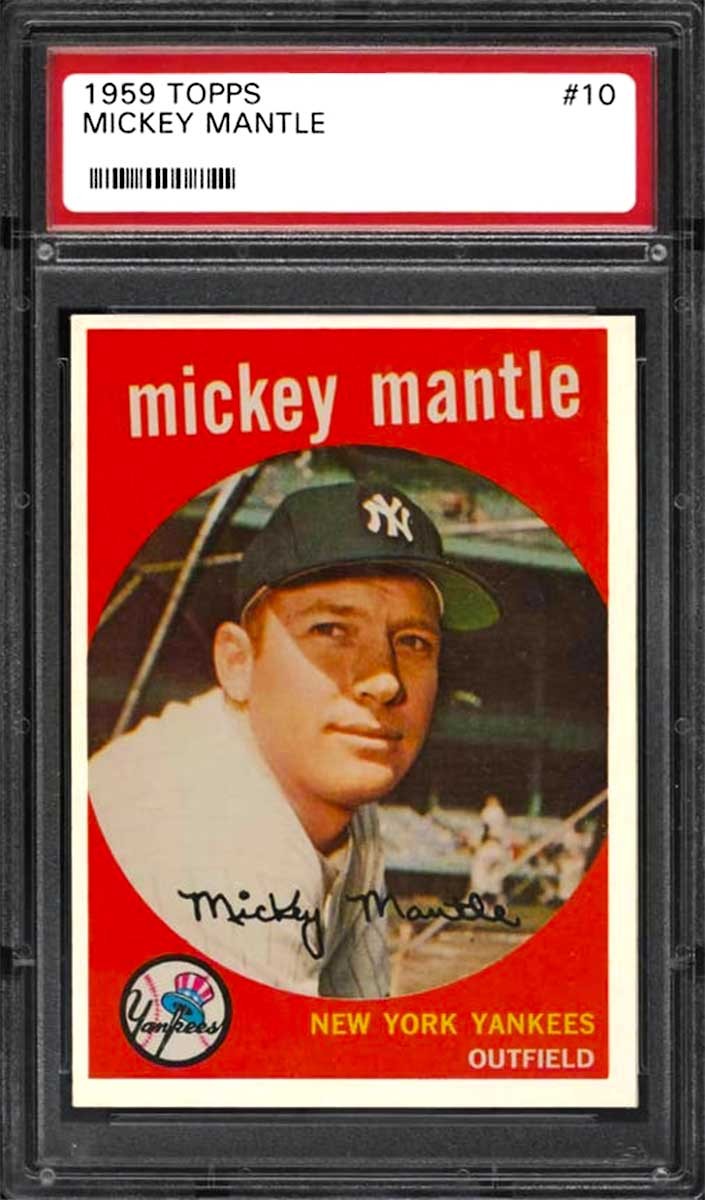 1959 Mickey Mantle Topps Baseball #10