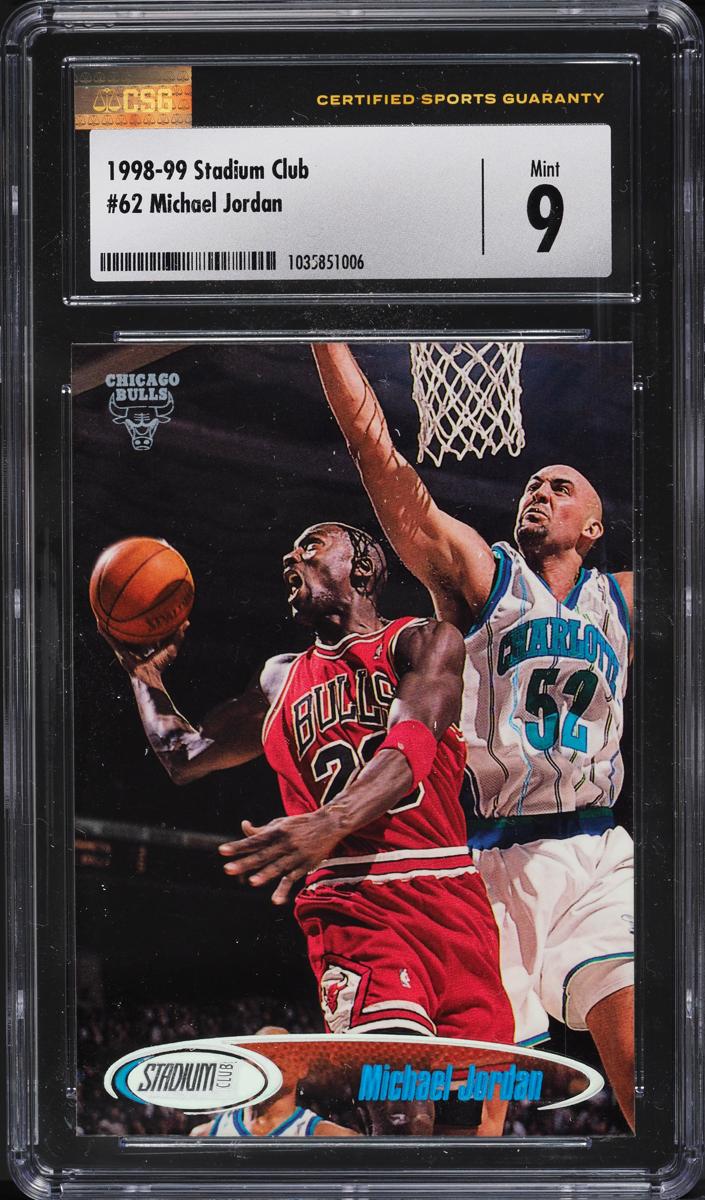 1998 Michael Jordan Topps Stadium Club Basketball #62