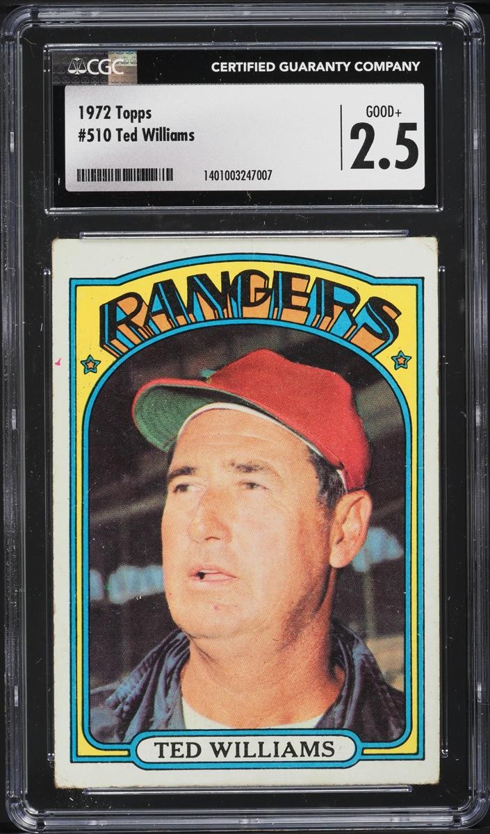 1972 Ted Williams Topps Baseball #510