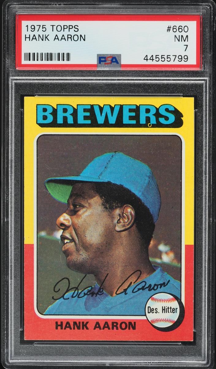 1975 Hank Aaron Topps Baseball #660